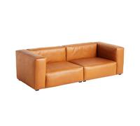 Canapé de 2,5 places Mags Soft cuir 238x103,5x67cm black stained beech wood legs