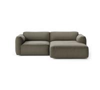 Canapé de 2 places méridienne droit Develius Mellow removable cover/WxHxD 238x72x150cm