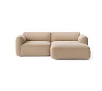 Canapé de 2 places méridienne droit Develius Mellow removable cover/WxHxD 238x72x150cm