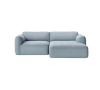 Canapé de 2 places méridienne droit Develius Mellow removable cover/WxHxD 238x72x150cm