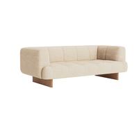 Canapé de 2 places Quilton Lift structure chêne lacquered oak base