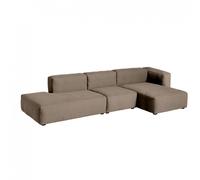 Canapé de 3 places droit Mags Soft 334x153x67cm black stained pine wood legs