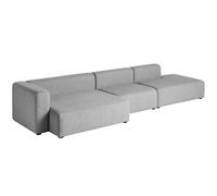 Canapé de 3 places gauche Mags 338x127,5x67cm black stained pine wood legs