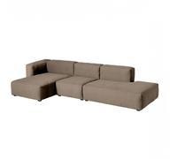 Canapé de 3 places gauche Mags Soft 334x153x67cm black stained pine wood legs