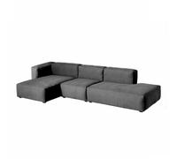Canapé de 3 places gauche Mags Soft 334x153x67cm black stained pine wood legs