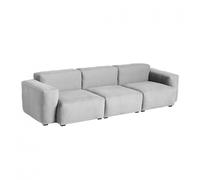 Canapé de 3 places Mags Soft accoudoir bas black stained pine wood legs