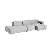 Canapé de 3 places Mags Soft accoudoir bas black stained pine wood legs