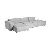 Canapé de 3 places Mags Soft accoudoir bas black stained pine wood legs