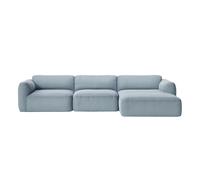 Canapé de 3 places méridienne droit Develius Mellow removable cover/WxHxD 309x70x150cm