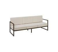 Canapé de jardin COMOSA 3 places - marron/beige