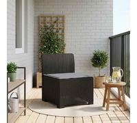 Fauteuil 1 place avec coussin, imitation rotin, plastique PP, blanc (vidaXL)