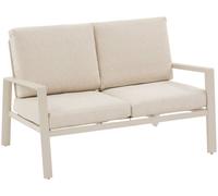 Canapé de jardin LUZANE Argile 2 places - Aluminium traité époxy, Polyester Hespéride