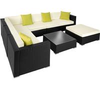 Canapé de jardin MARBELLA modulable 7 places, variante 2 - noir