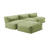 Canapé de jardin modulable 4 places vert cactus Mixi, Oviala