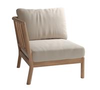 Canapé de jardin module d'extrémité Skagerak Tradition WxHxD 78.5x82x78.5cm