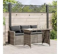 Canapé de jardin pour 3 personnes avec table, mobilier de balcon, petit balcon, ensemble de mobilier de balcon, salon de jardin, canapé lounge, mobilier de jardin d'extérieur, petit jardin, ensemble r