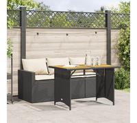 Canapé de jardin pour 3 personnes, canapé pour balcon, canapé lounge en rotin, salon de jardin extérieur, canapé lounge pour balcon, petit canapé en rotin avec table, banc de jardin, mobilier de balco