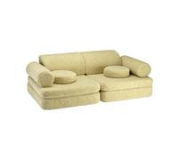 Canapé de jeu pour enfants Tissu Teddy Matcha Wigiwama - 4751030598390