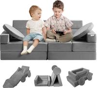 Canapé de jeu pour enfants, 15 en 1 Canapé pour enfants en mousse, Matelas Multifonctionnel Table de jeu Canapé Puzzle, Fauteuil pour enfants Pliable, Jouet éducatif Fauteuil de jeu Canapé Coin Câlin