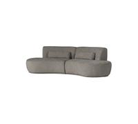 Canapé demi-rond 4 places Velvet Sable Mélange Batavier