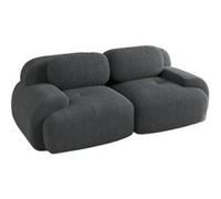 Canapé deux places 82 pouces, UWOT, avec accoudoirs et base antidérapante, adapté aux salons, chambres à coucher et home cinémas, gris Gris