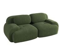 Canapé deux places 82 pouces, UWOT, avec accoudoirs et base antidérapante, adapté aux salons, chambres à coucher et home cinémas, vert Vert