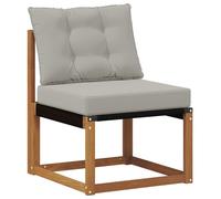 Canapé d'extérieur de taille moyenne vidaXL en bois massif d'acacia et tissu Textilene naturel
