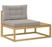 Canapé d'extérieur VidaXL avec coussins, blanc, 115 x 83 x 73 cm, polyester