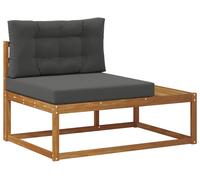 Canapé d'extérieur VidaXL avec coussins, couleur naturelle, 115 x 83 x 73 cm