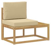 Canapé d'extérieur VidaXL, blanc, 91 x 63 x 73 cm, bois massif d'acacia