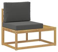 Canapé d'extérieur VidaXL, blanc, 91 x 63 x 73 cm, bois massif d'acacia