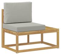 Canapé d'extérieur VidaXL, blanc, 91 x 63 x 73 cm, bois massif d'acacia