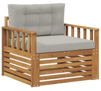 Canapé d'extérieur vidaXL en bois d'acacia massif et polyester