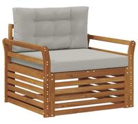 Canapé d'extérieur vidaXL en bois d'acacia massif et polyester