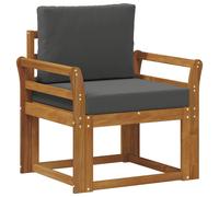 Canapé d'extérieur vidaXL en bois d'acacia massif et polyester naturel