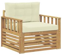 Canapé d'extérieur vidaXL en polyester blanc