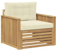 Canapé d'extérieur vidaXL en polyester blanc