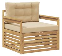 Canapé d'extérieur vidaXL en polyester blanc