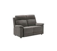 Canape droit 2 places en polyester gris 140 x 140 x 99 cm