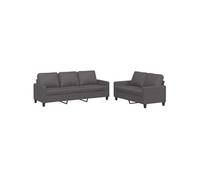 Canape droit vidaxl 3 places en simili-cuir gris 77 x 138 x 80 cm gris G