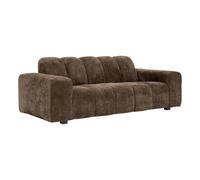 Canapé Droit 3 Places Palma 212cm Marron
