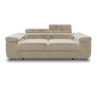 Canape droit BEST MOBILIER 2 places en polyester beige 198 x 198 x 90 cm Beige G