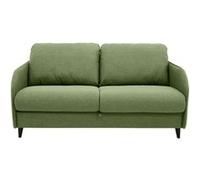 Cosmos - canapé 3 places convertible express couchage quotidien 140 cm matelas 11 cm en tissu - Vert sauge