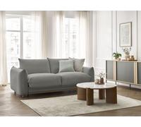 Canapé droit convertible ERNEST ouverture express gris foncé 160x190 BOBOCHIC 3 places 160x190 Gris foncé