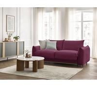 Canapé droit convertible ERNEST ouverture express rouge 140x190 BOBOCHIC 3 places 140x190 Rouge