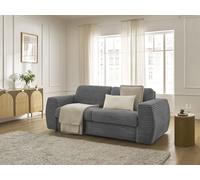 Canapé droit convertible HUGO ouverture express gros côtelé gris foncé 160x190 BOBOCHIC 3 places 160x190 Gris foncé
