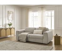 Canapé droit convertible HUGO ouverture express tissu texturé beige 160x190 BOBOCHIC 3 places 160x190 Beige