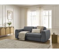 Canapé droit convertible HUGO ouverture express tissu texturé gris foncé 160x190 BOBOCHIC 3 places 160x190 Gris foncé