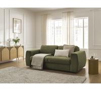 Canapé droit convertible HUGO ouverture express tissu texturé vert 160x190 BOBOCHIC 3 places 160x190 Vert