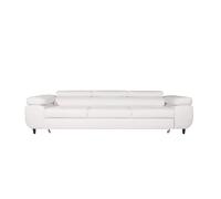Canapé droit convertible tissu chiné 3 places Beige